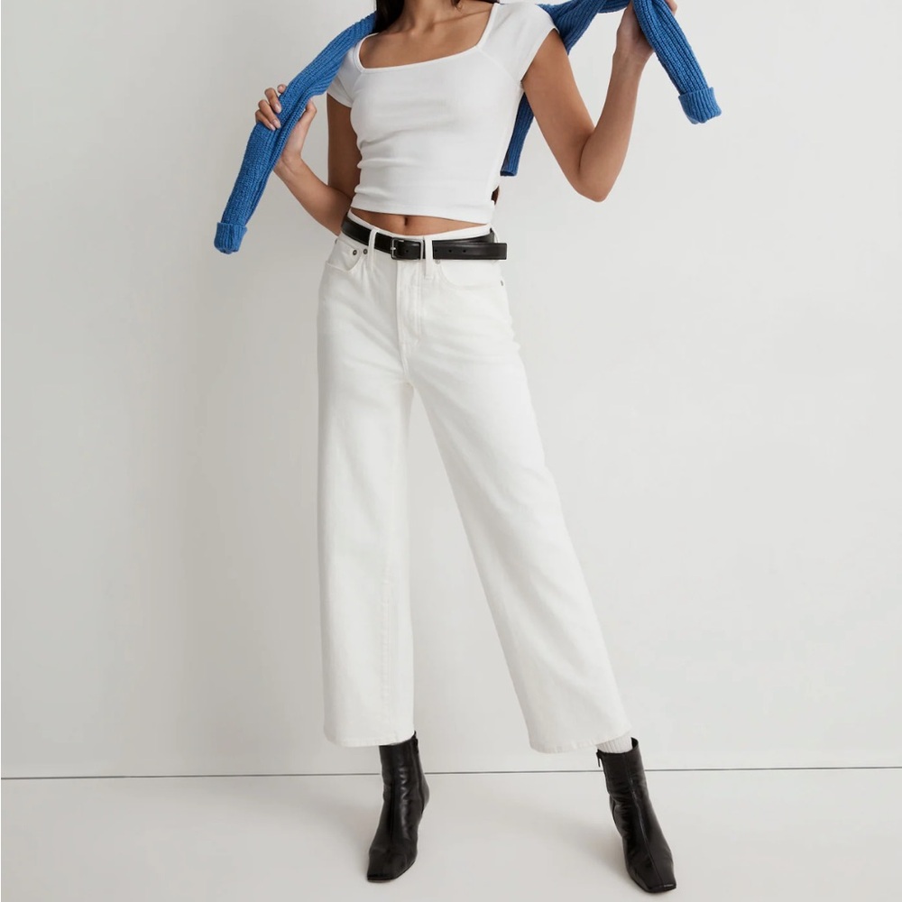 NWT Madewell Perfect Vintagr Wide-Leg Crop Jean